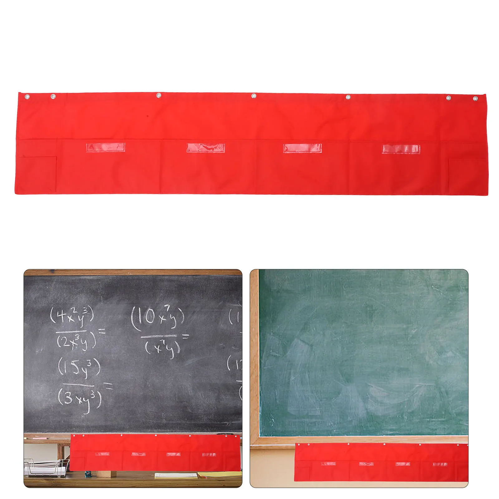 

Wall Hanging Storage Pouch with Multiple Pockets Large Capacity File Organizer for Office Classroom Dormitory Bulletin Board