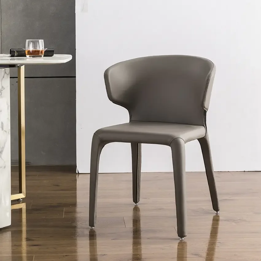 Canada Modern Kitchen Restaurant Dining Chair Home Nordic Reception Desk Chair Solid Wood Hotel Lobby Study Chair for Adults