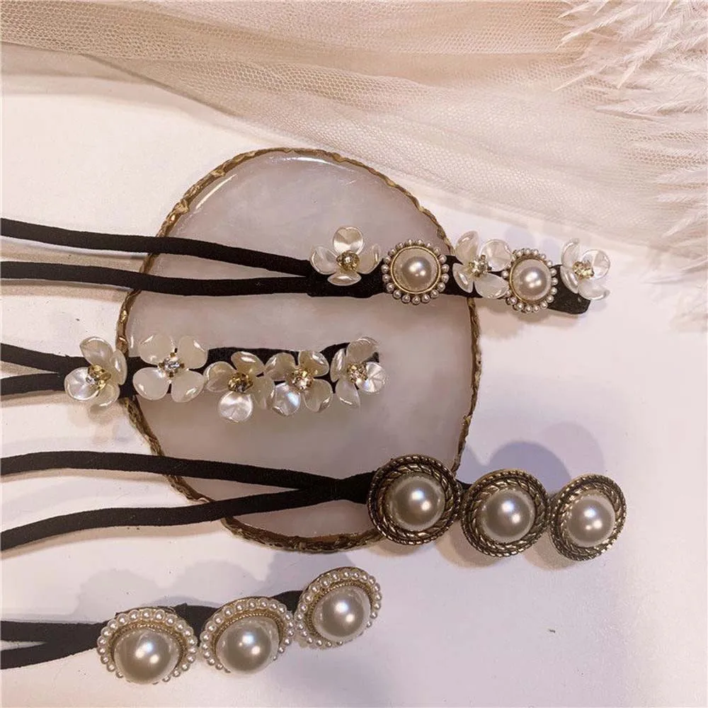 Wild Simple Shell Pearl Women Flower Hair Curler Hair Styling Tool Hair Accessories Hair Bun Maker