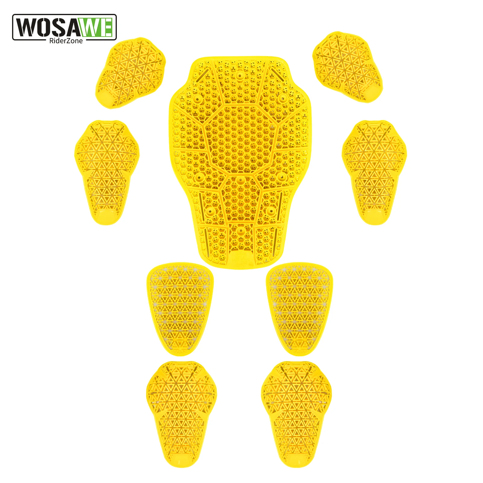 WOSAWE CE Class II Certified Protective Gear For Motorcycle Jacket Back/Knee/Elbow/Hip Protector Rider Armor Spine Pads