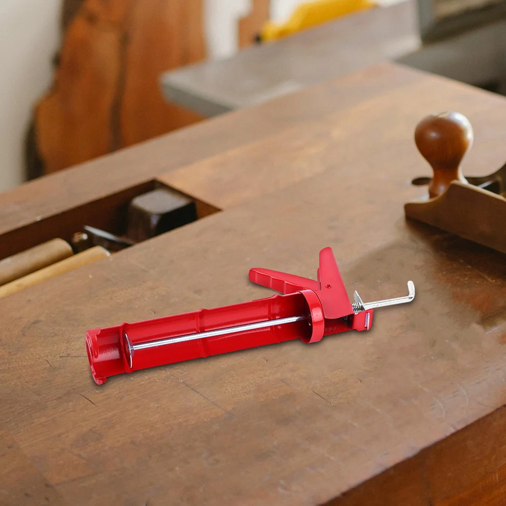 

BUTIFULSIC Glass Glue Sealant Tool Dripless Caulking Applicator Red Aluminum Alloy Stainless Steel Coating Accessory