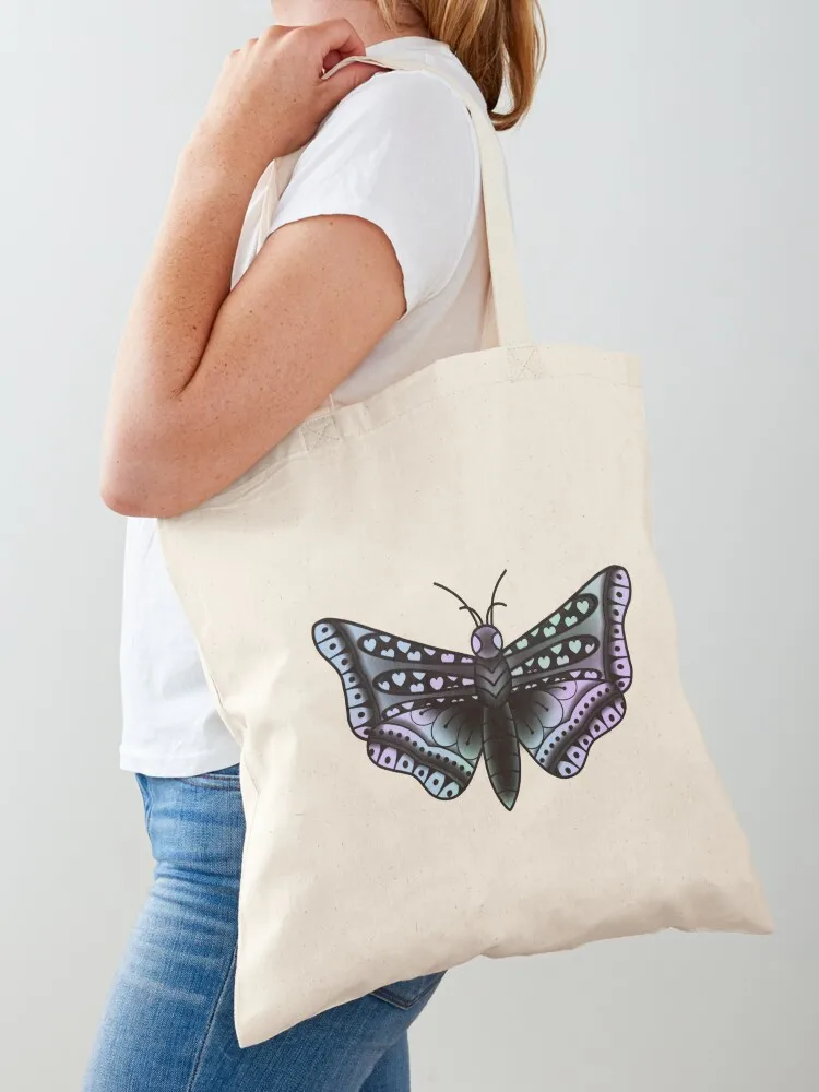 American traditional style butterfly/moth (color blend) Tote Bag the tote bag shopping bag Canvas Tote