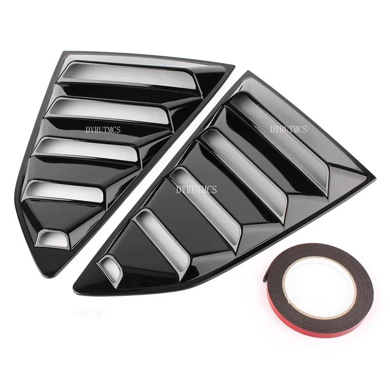 Gloss Black Car Side Window Louver For Chevrolet Camaro 5th Gen 2010 - 2015 2011 2012 2013 Car Rear Window Shutter Cover Spoiler