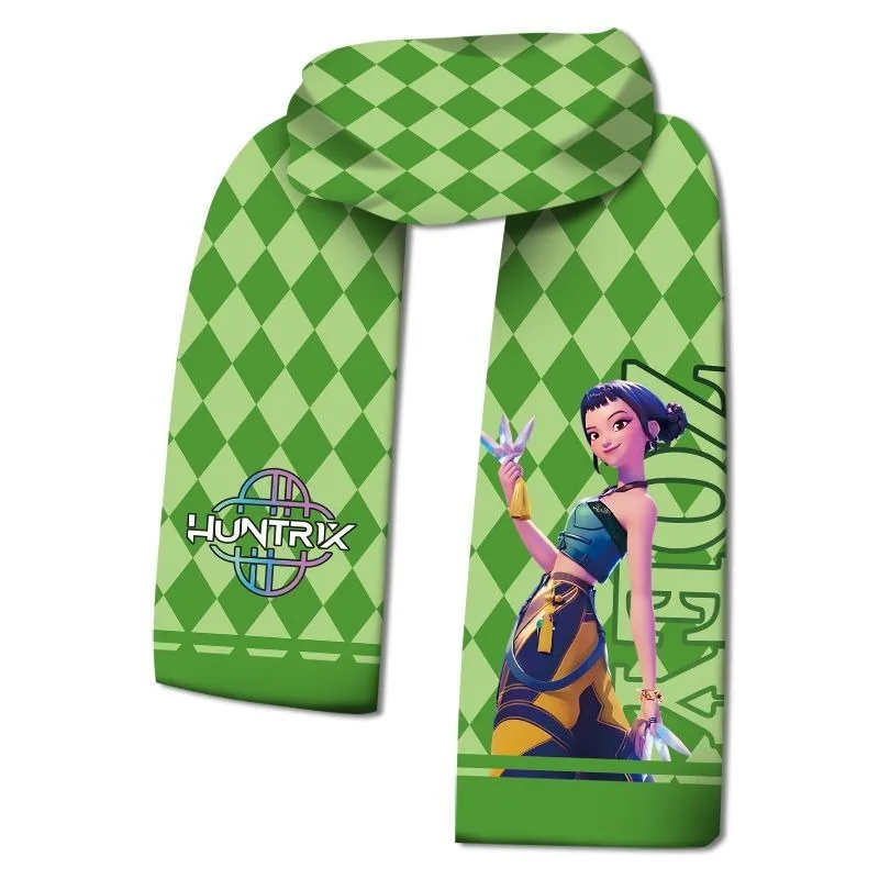 KPop デーモンハンターズ 漫画 アニメ ルミ ミラ ゾーイ スカーフ 女の子用、ファッショナブルでキュートなカジュアルな暖かくて防寒性のあるネックウォーマー
