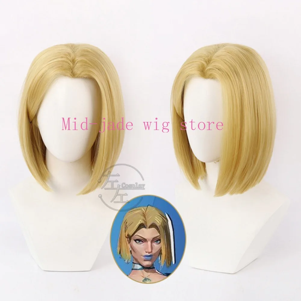 Game Emma Frost Cosplay Wig Long Blonde Synthetic Hair Styled Heat Resistant Fiber for Convention Roleplay Events