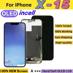 NEW TFT OLED Display For iPhone 11 Pro 12 15 Pro Max 13 Mini 14 Plus 3D Touch Screen For X Xs Max LCD Digitizer Assembly