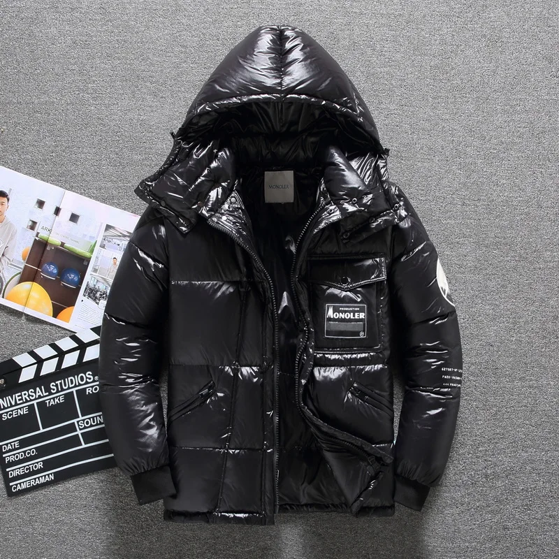 

Winter New Loose Thiened Long Du down Jaet for Couples Outdoor Sports Running Cam Hiking Ci Casual White Du Fea...