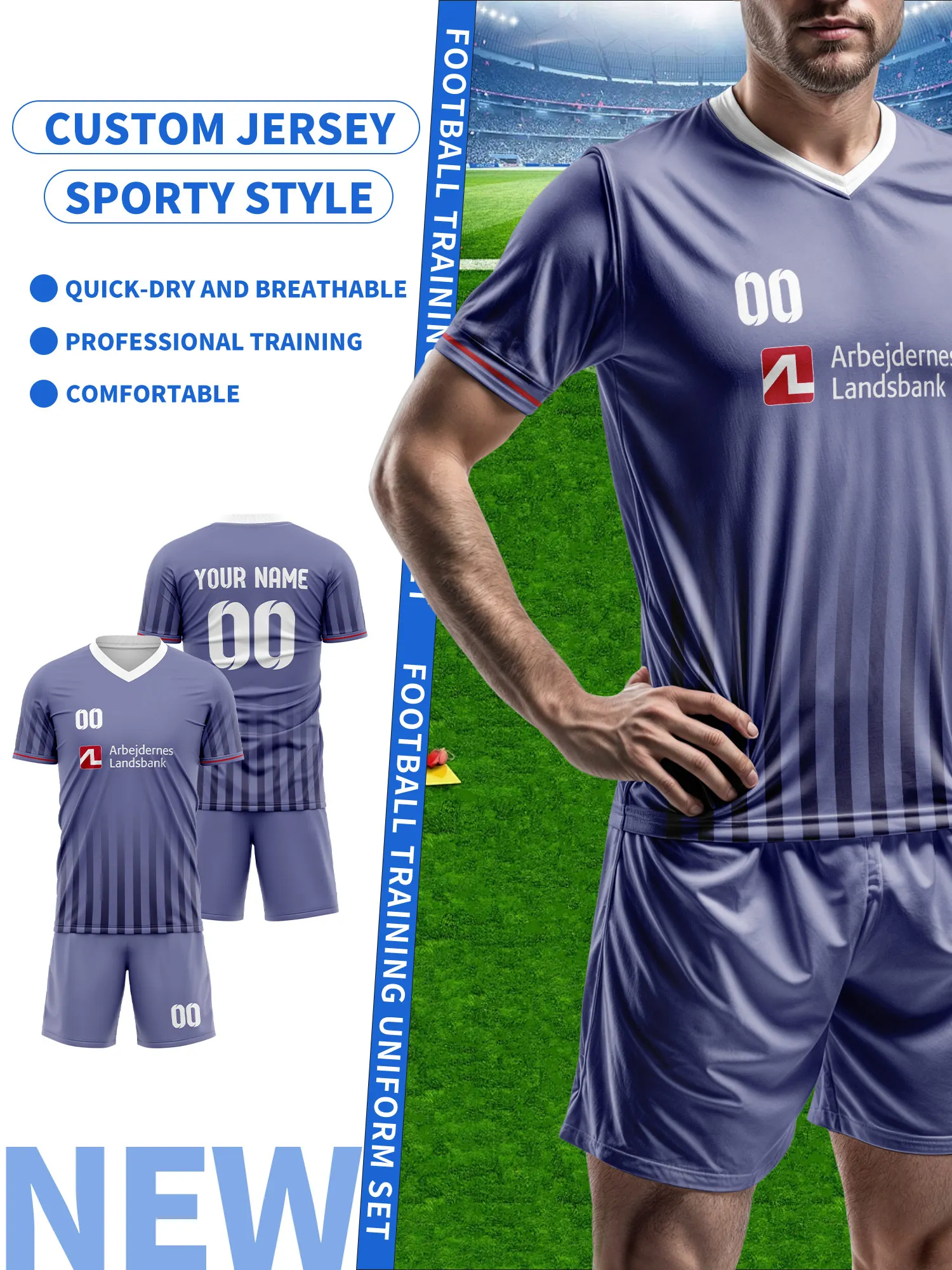 

Персонализированная футбольная форма, футболка с именем и номером, подарок для команды, индивидуальная футбольная форма для матчей.