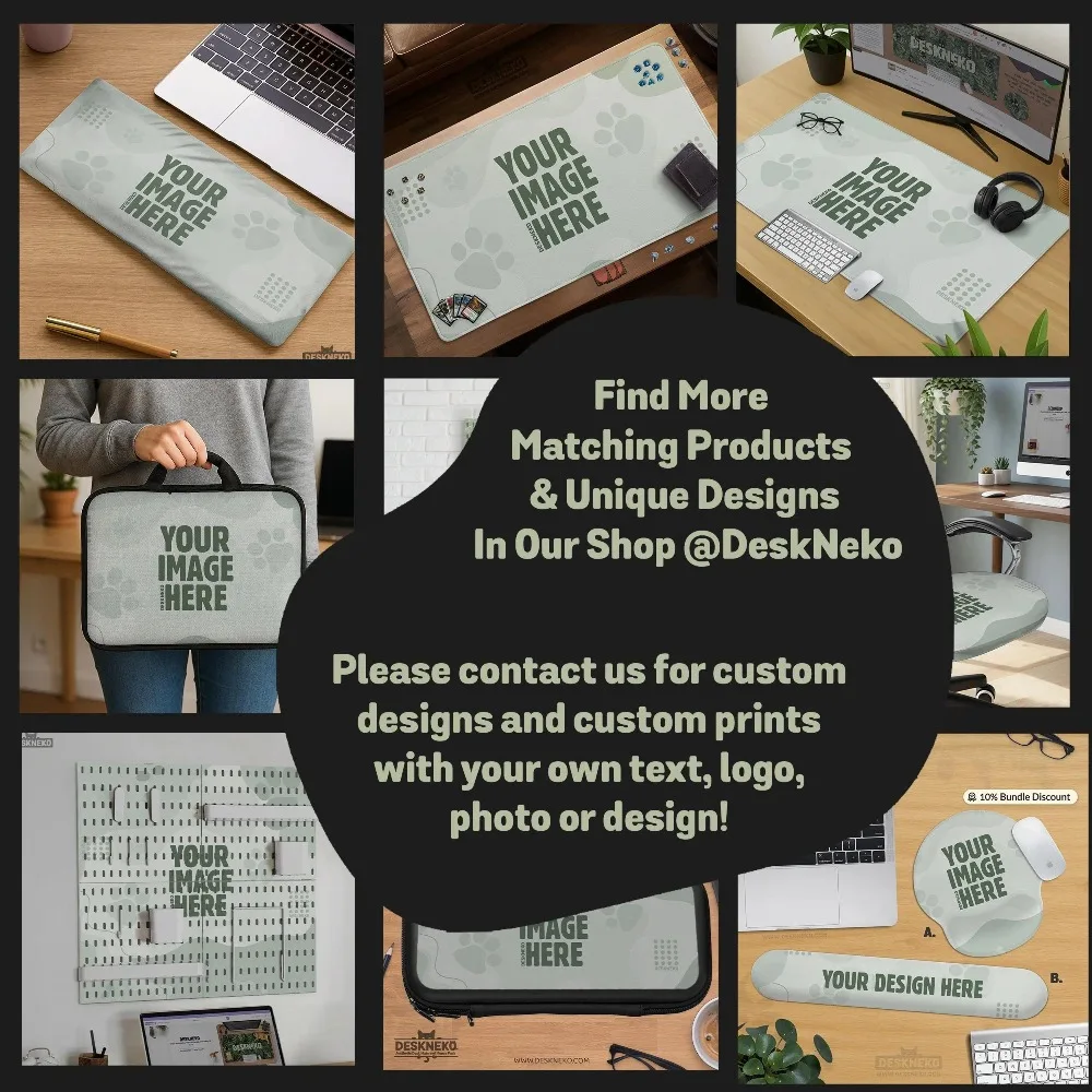 Botanical Desk Mat: Dark Leaf Extended Mousepad, Forest Green Fern Deskpad, Non Slip, Extra alfombrillas para escritorio
