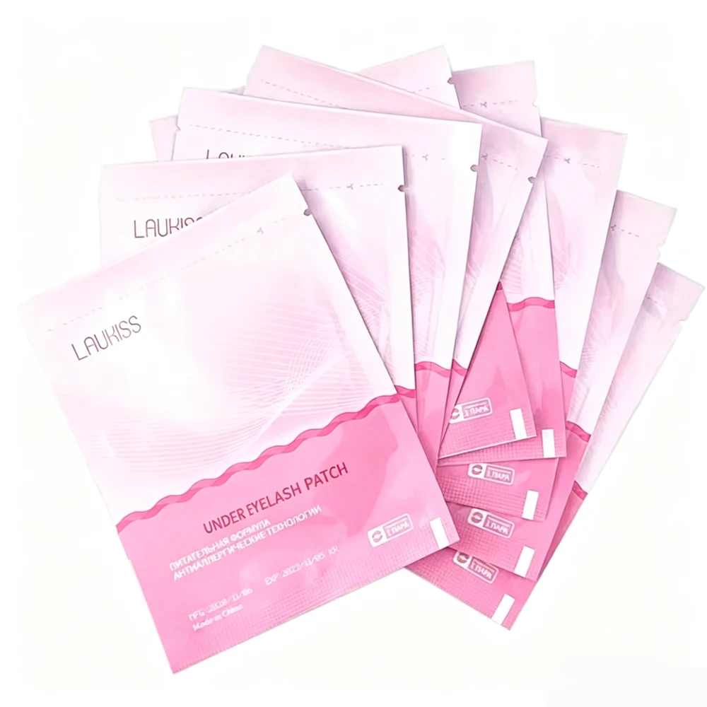 50/200/500 Eyelash Patches For Building Grafted Eyelash Pads LAUKISS Packing Under Eyes Paper Stickers For Eyelash Extension