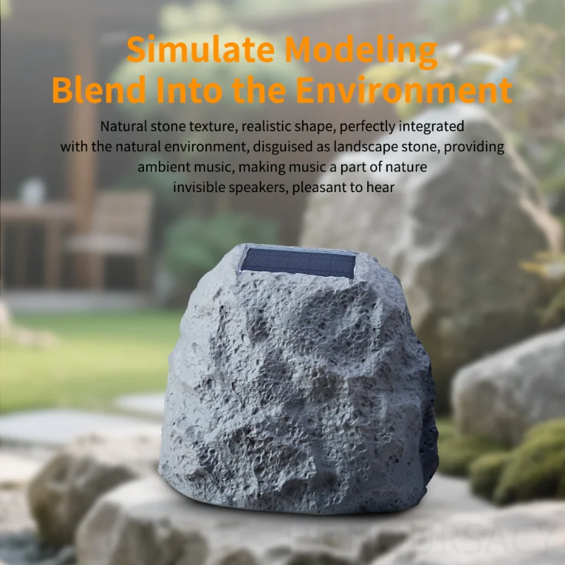 ST05 مجموعة من 2 سماعات بلوتوث مقاومة لتسرب الماء قابلة للتحويل RGB لون روك الشمسية شحن لاسلكي بمساعدة ساحة الفناء Boomboxs #2