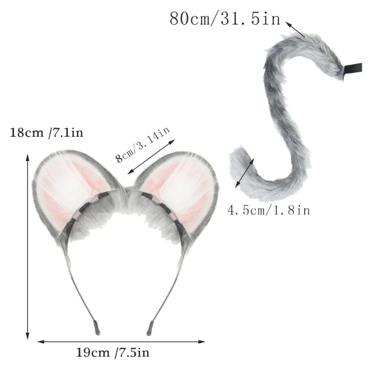 652F COSPLAY COSPLAY COSTUME FAUX FURS MOUSE CATS FORSE