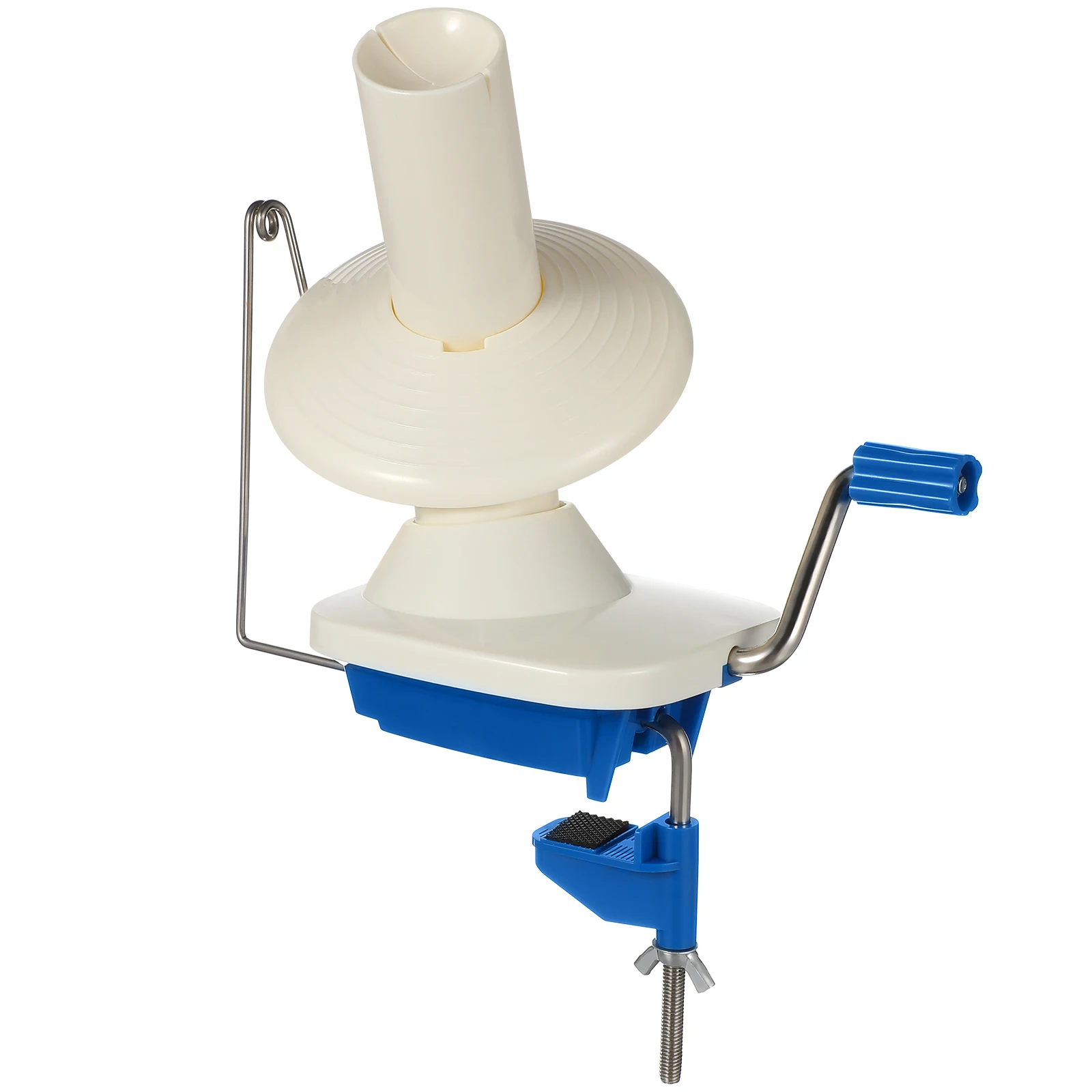 Sturdy Hand Operated Plastic Compact Ball Winder for Crocheting Knitting String Swift Winding Machine Tool Portable Rack Hand