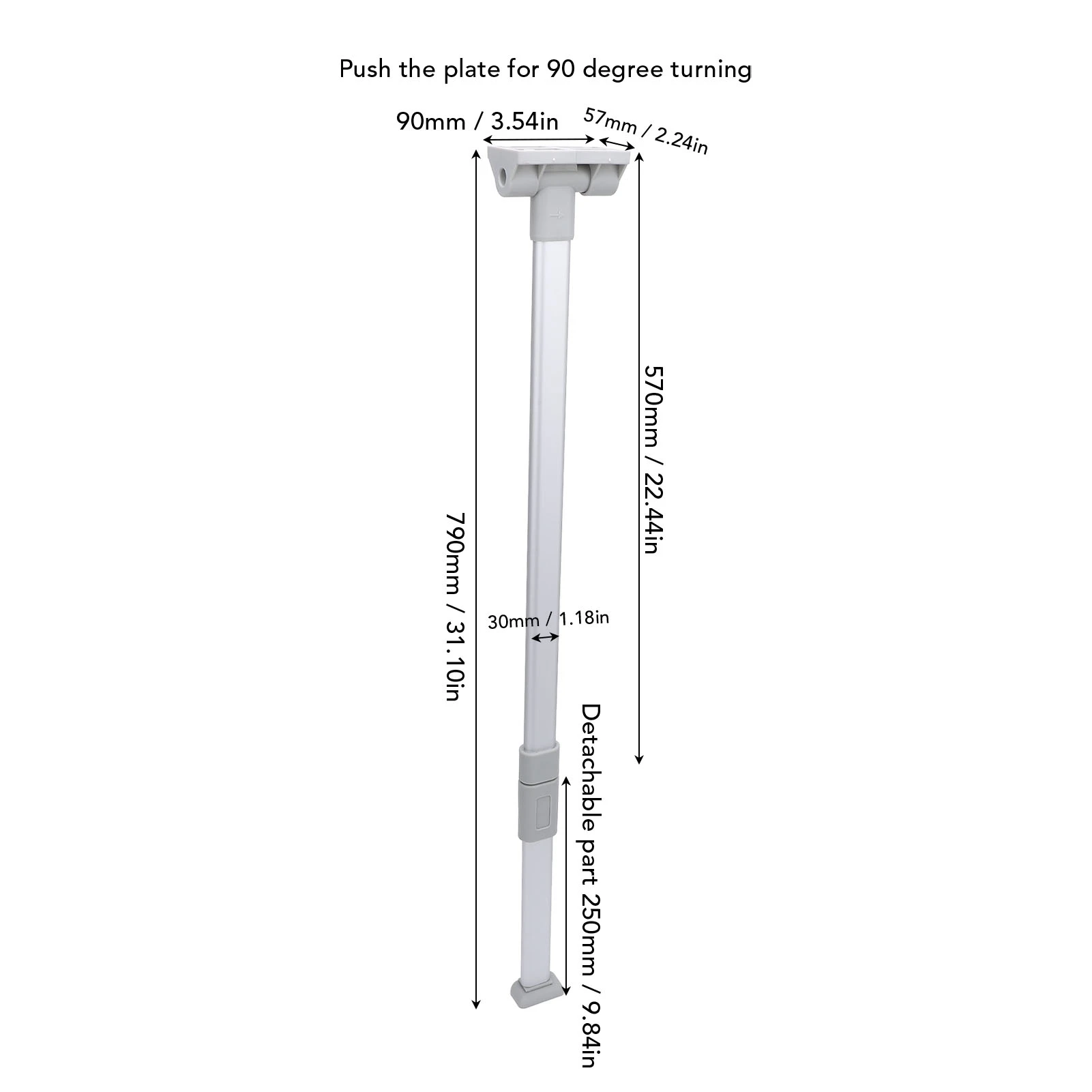 Klappbares Tischfußbein aus Aluminiumlegierung, Klapptischbein für Wohnmobile, abnehmbare, stabile Unterstützung, platzsparend, für Reiseanhänger für Boote