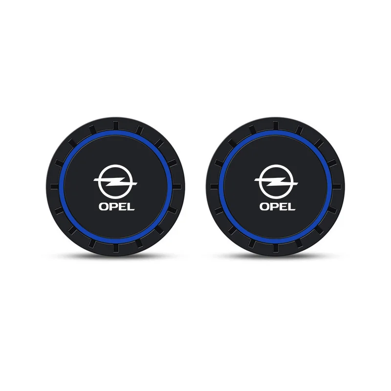 سيارة وسادة للكوب الماء المضادة للانزلاق كأس الشراب المستديرة الوقايات شعار السيارات اكسسوارات لأوبل إنسيجنيا أسترا J زافيرا كورسا D موكا ميريفا