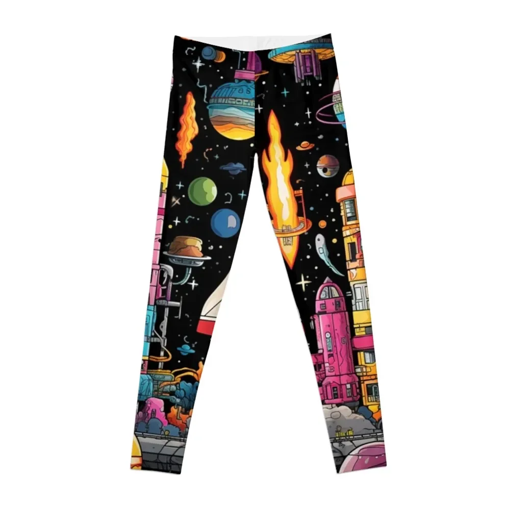 

Cosmic rocket launch Leggings sports shirts gym for fitness Sports female legging gym Womens Leggings