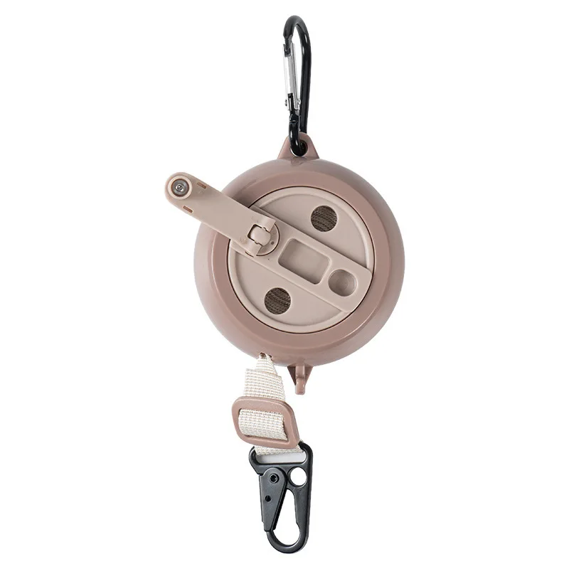 

Retractable Clothesline for Camping Travel - Hidden Tape Design, Dustproof, Hand-Crank Reel, Portable Outdoor Drying Rope