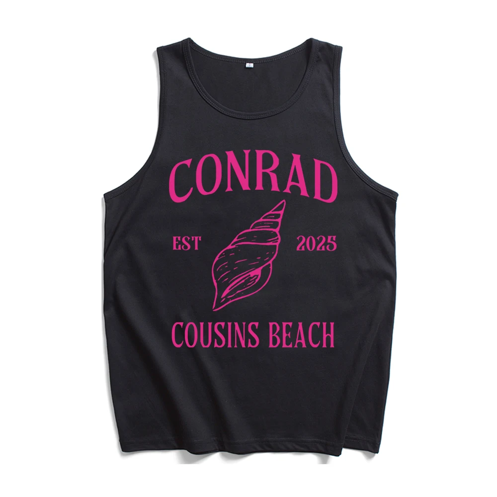 كوزينز بيتش الصيف تحولت الموسم الجميل 3 تانك القمم تي شيرت رجل امرأة الشارع الشهير سترة قميص مروحة هدية