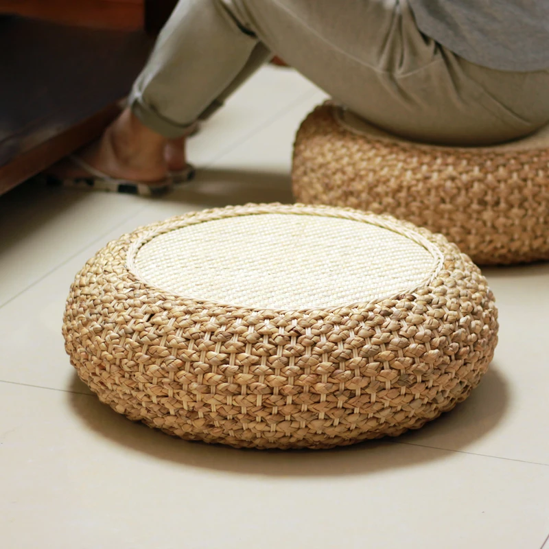 

The product can be customized.Japanese-style rattan futon cushion Tatami living room sitting pier round thickened home