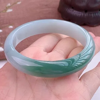 

zheru Jewelry Natural Burma Jade 54mm-62mm bracelet Exquisite Princess bracelet send girlfriend send mom