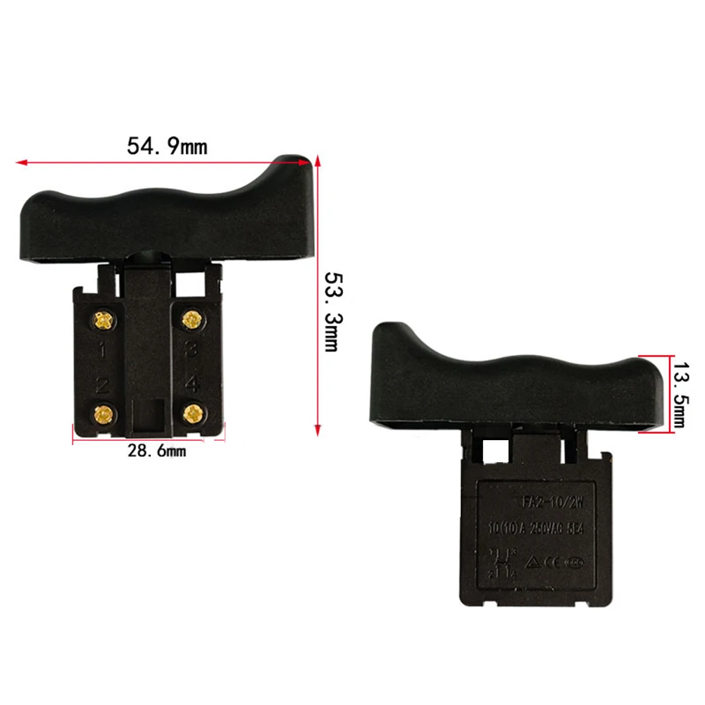 1 szt. 10A 32 Zęby Elektryczny Wyłącznik Udarowy Włącz/Wyłącz Sterowanie Zasilaniem Do Elektronarzędzi Akcesoria Do Wyłączników Elektrycznych