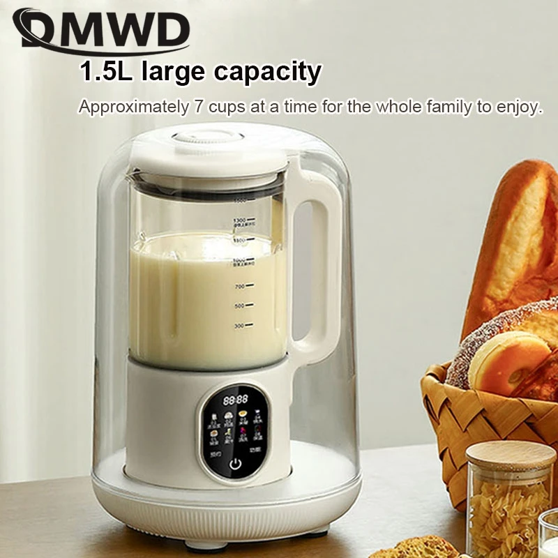 DMWD – brise-mur automatique multifonction pour la maison, Machine à lait de soja, mélangeur de jus de fruits, fabrication de thé, Smoothie, purée de citrouille