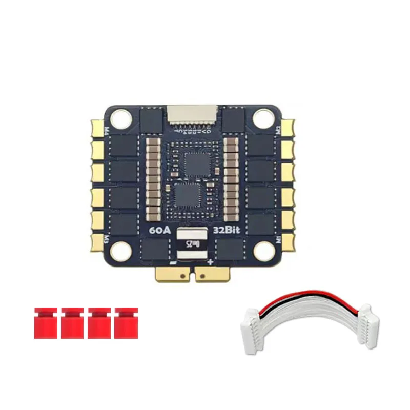 تستخدم للسباق بدون طيار FPV وحدة تحكم في الطيران المتقاطع F405 50A + برج الطيران 60A 3-6s 4 في 1، وسادات الكاميرا الداعمة