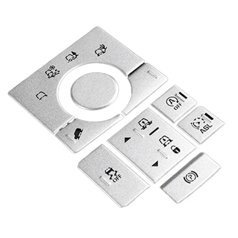 

Car Interior Trim Center Console Terrain Mode Button Sticker For Land Rover Range Rover Sport 2014-2016 Silver