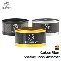 4PCS HiFi Speaker Isolation Feet Spike Carbon Fiber Aluminum Alloy Speaker Floor Base Audio Radio DAC Chassis Shock Absorber