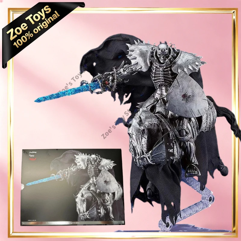 Figurine d'action 100 % authentique Max Factory Figma 634-DX Berserk Skull Knight Édition DX avec cheval et cape en tissu, sous licence officielle