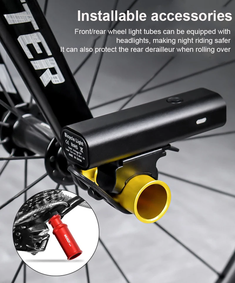 Fahrrad M5 Naben-Schnellspanner für Rücklichter, Fahrrad-Nachtfahrlicht-Halterung, MTB-Fahrradlicht-Halter, Fahrradzubehör – Detail 6