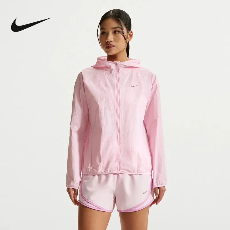 Nike Woven Multi Pocket Utility Woven Jacket Spring Autumn Camping Adjustable Hem Light OuterwearIH7974-663 1PCS