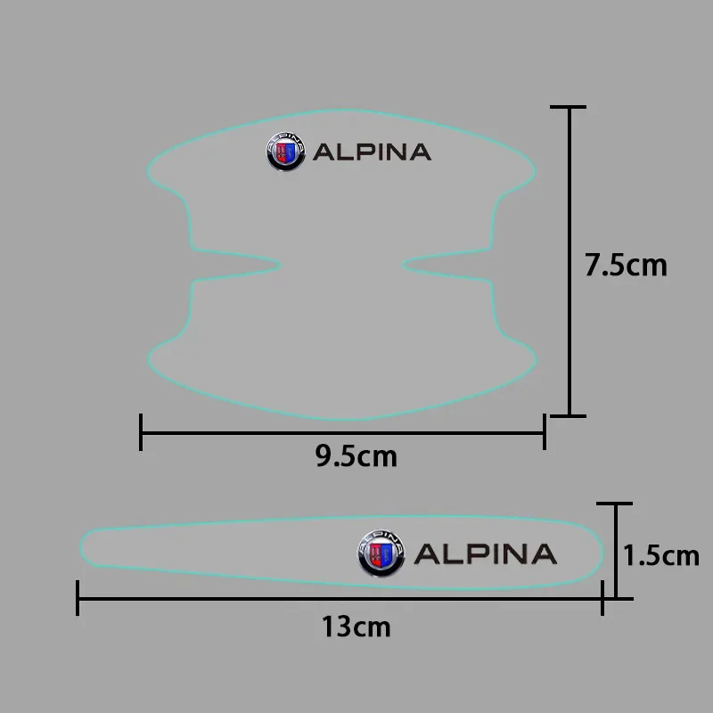 Car Door Stickers Anti-scratch Decals for BMW Alpina Logo E46 E90 M4 M3 M2 F20 E87 X6 X7 X4 E36 E91 X3 X5 X1 X2 M5 E60 F10 E39