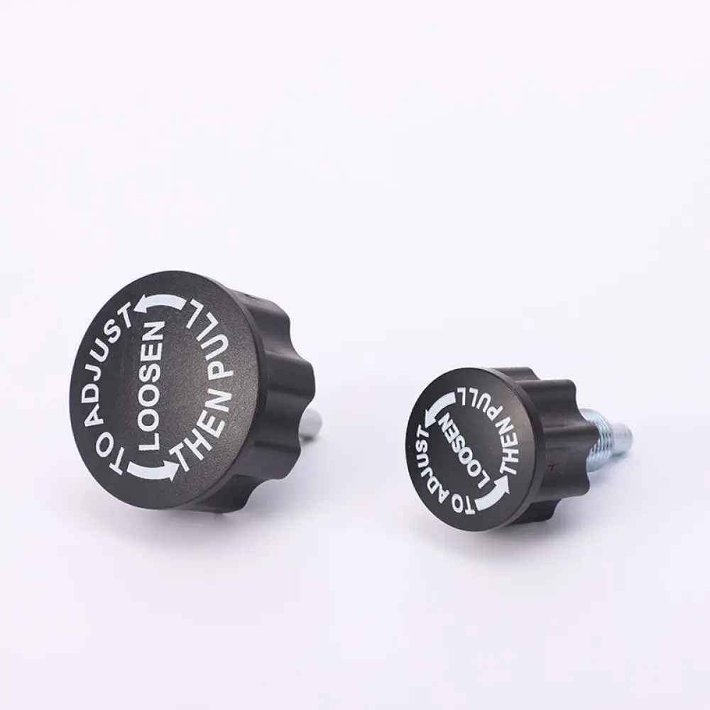 Adjustable Threaded Spring Pin Plum Knob For Gym Bike Seat Handlebar Height Fixing Bolt Replacement Part