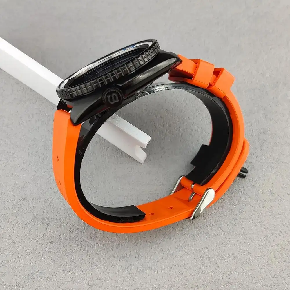 20mm 22mm rubber strap Blue Orange Red Green Black Prospex silicone waterproof can be installed watch strap accessories