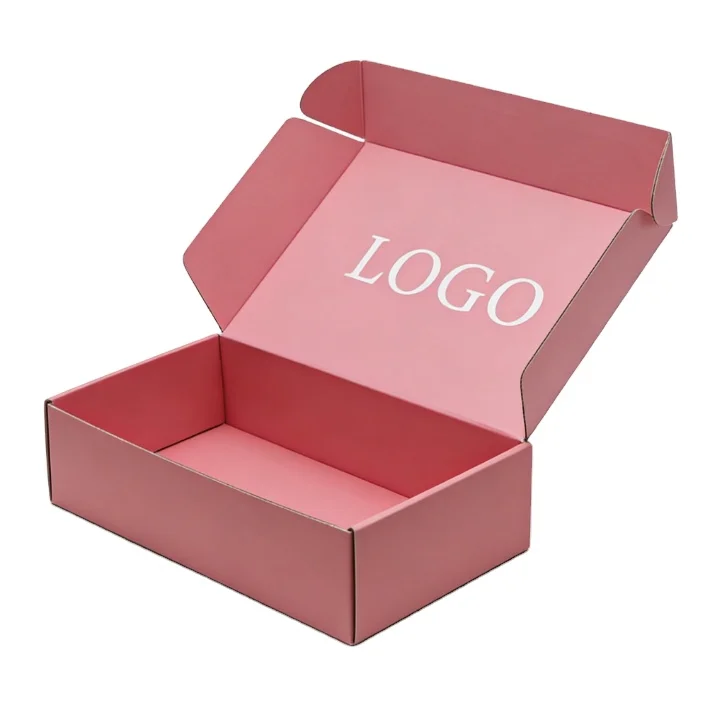 

Индивидуальная розовая коробка-самолет из картона, коробка-флип с логотипом, горячее тиснение, упаковка для ювелирных изделий, косметики, подарков на вечеринку, бумажная коробка