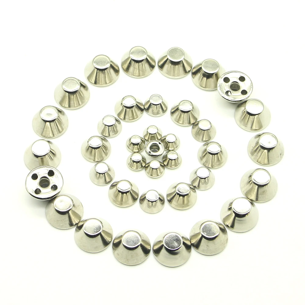 New alloy Rivets 20sets/pack 8/10/12/15mm tapered barrel-shaped rivets rivet clothing bags accessories decorative rivets H-08