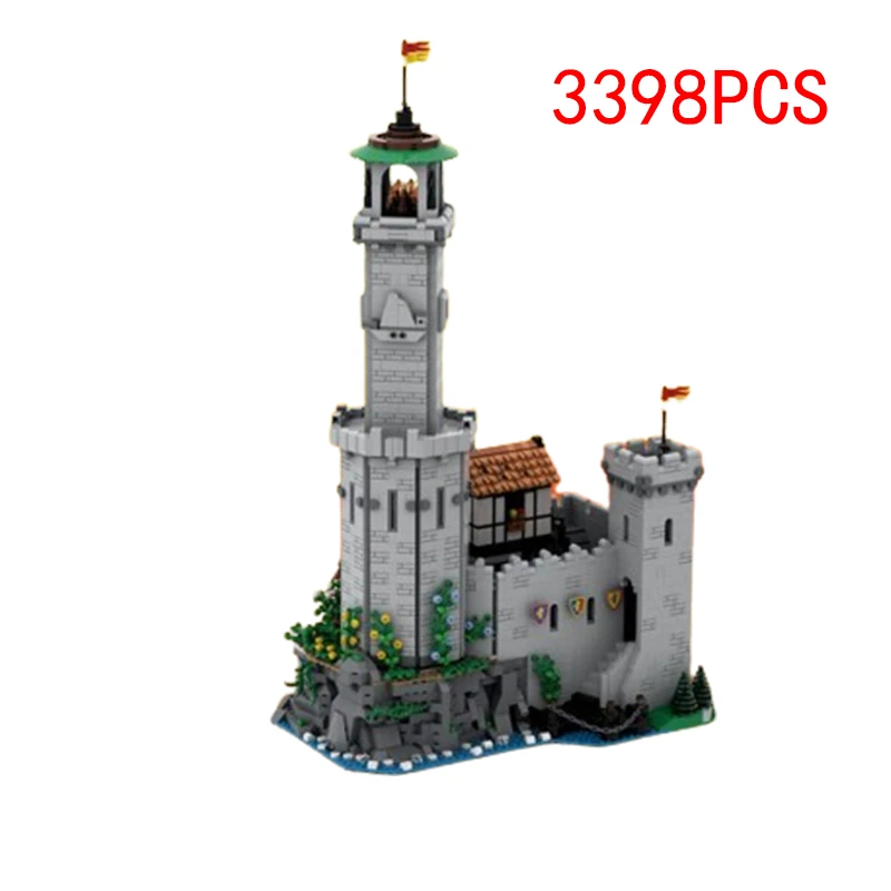 Spot Small Particle Assembly MOC-158575 Medieval Castle Assembly Model Children's Puzzle Toy DIY Creative Gift Ornament