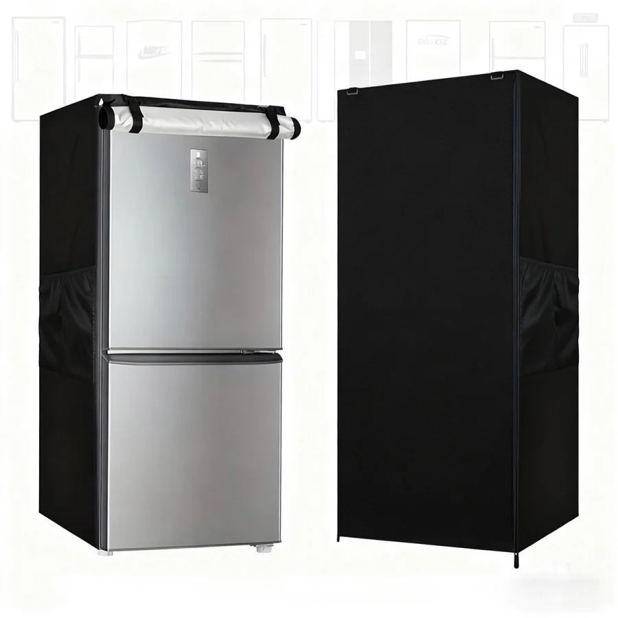 

Durable outdoor refrigerator cover 210D High quality all-weather protection for patio, home use