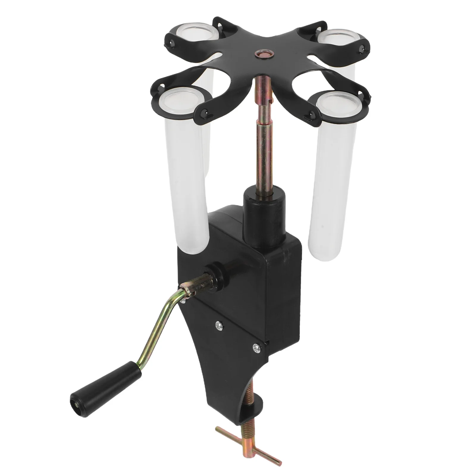 

Hand Operated Centrifuge Machine Black Portable Manual Centrifuge For School Lab High Efficiency Separation Tube Holder