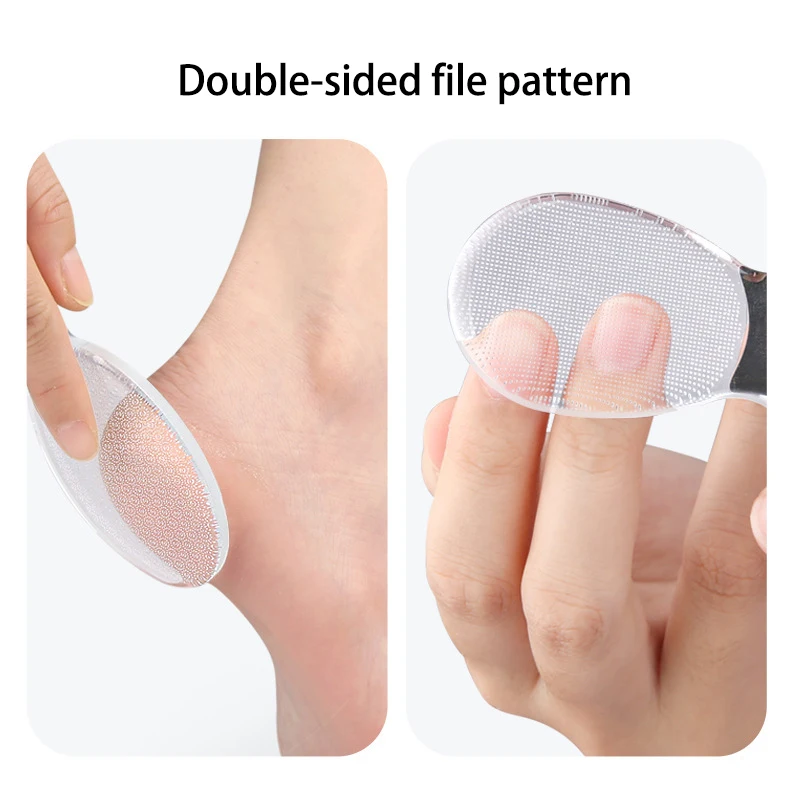 1pcs Nano Glass Double-sided Foot Rasp Heel File Hard Dead Skin Callus Remover Exfoliating Pedicure Care Foot File Tool