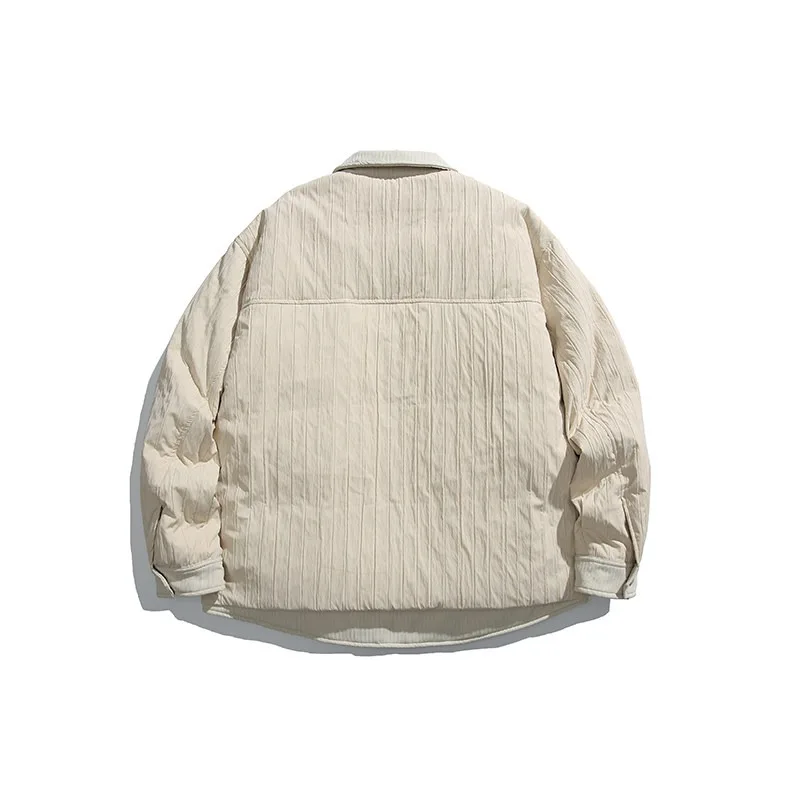 Trendy Winter Down Jacket Men's Casual Japanese Original Beige Collar Warm and Lightweight  Top White Duck Down coat