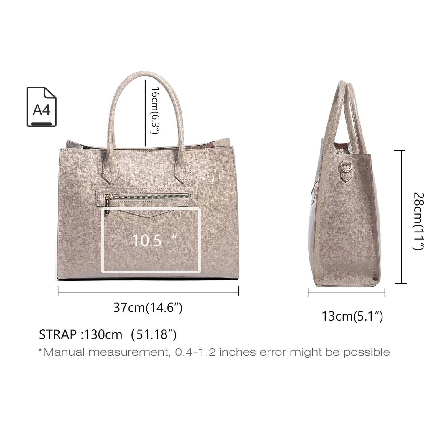 New David Jones Women Tote Bag PU Leather Female Crossbody Bag Large Capacity Lady Shoulder Bag Student School Bookbag Business