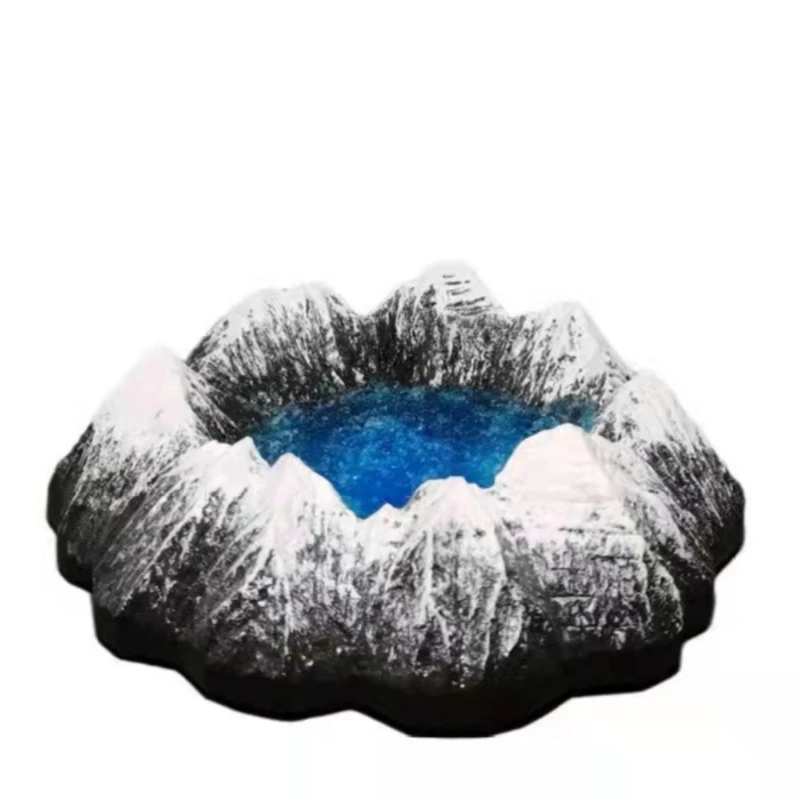 Home Bar and Homestay Trend New Chinese Creative Decorative Gifts Snowy Mountain Style Ashtray