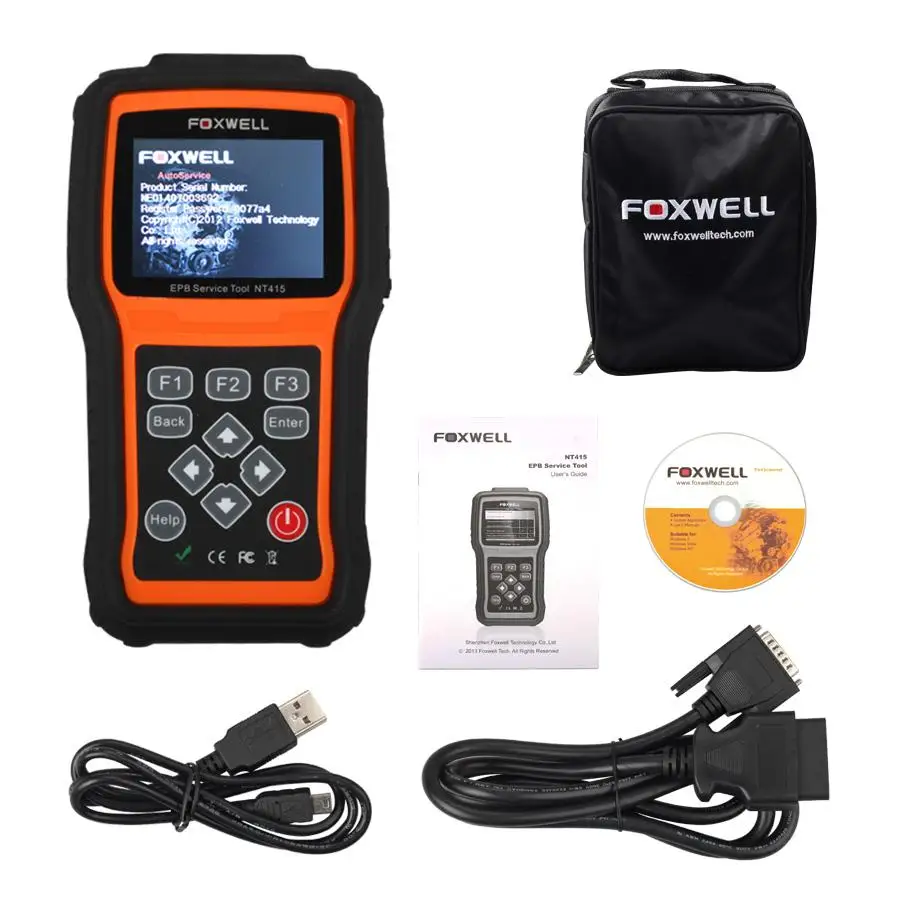 New Arrival Foxwell NT415 EPB Service Tool OBD2 Diagnostic Code Scanner Electronic Park Brake Service Tool