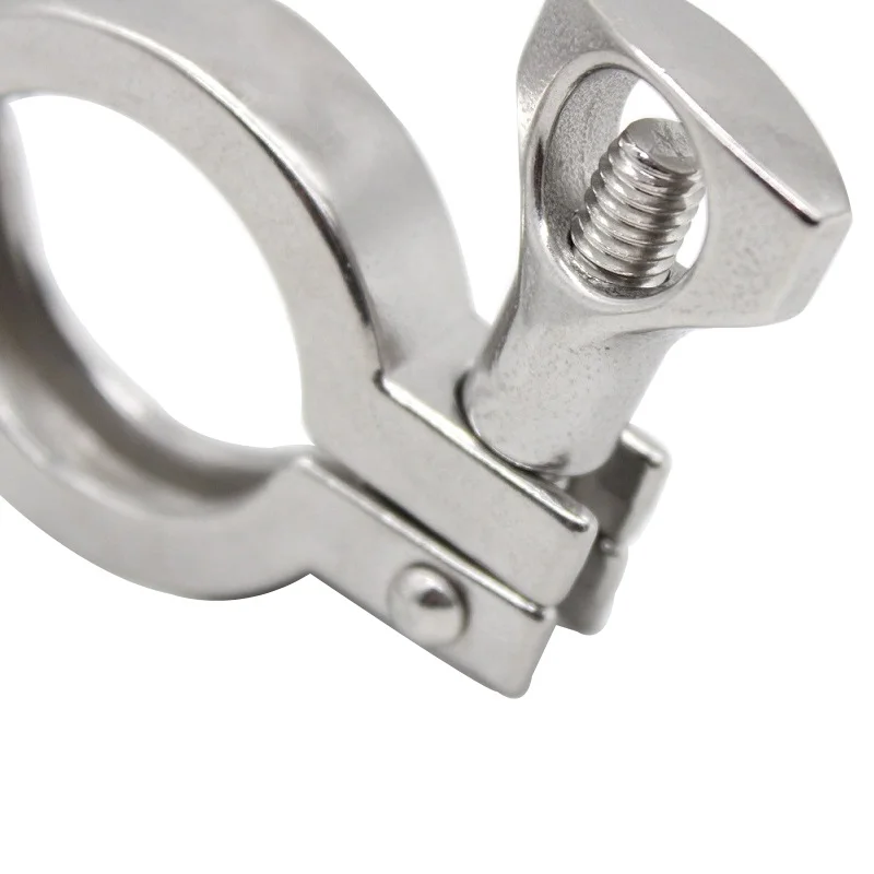 304Stainless Steel Sanitary Food Grade Quick-Installed Clamp, Precision Cast Pipe Clamp Joint Chuck, Clamp Pipe Clamp End Clamp