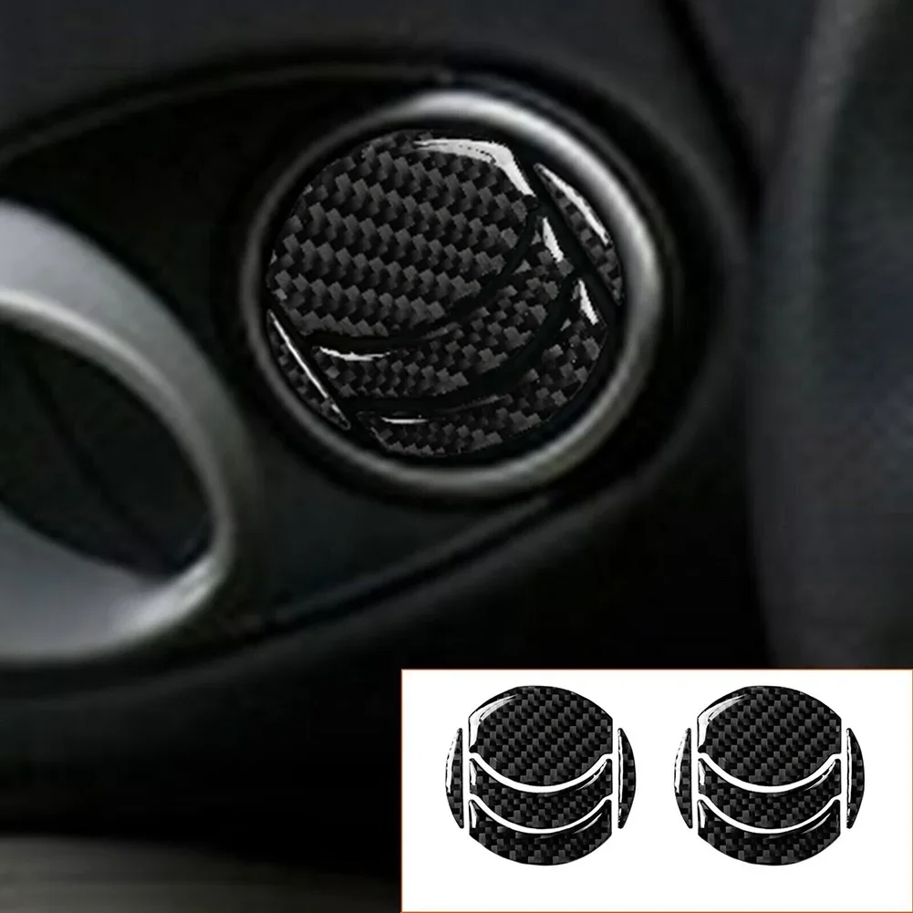 Car Air Conditioner Vent Exhaust Sticker Cover With Carbon Fiber For Nissan 370Z Z34 2009 2020 Custom Fit Upgrade