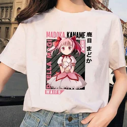 New Fashion Summer Short Sleeve Cute Kaname Madoka Print T Shirts Women Causal Harajuku Tops Anime Funny T Shirt