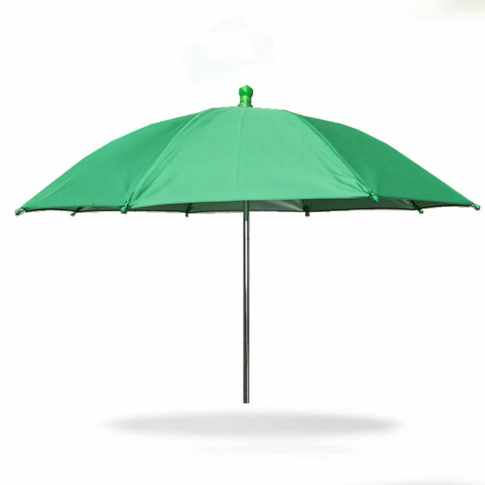 Attach-on Umbrella Compact Umbrella with Clamp Hands Clamp-on for Streamers, Outdoor, Live Streaming Green Separate 50CM