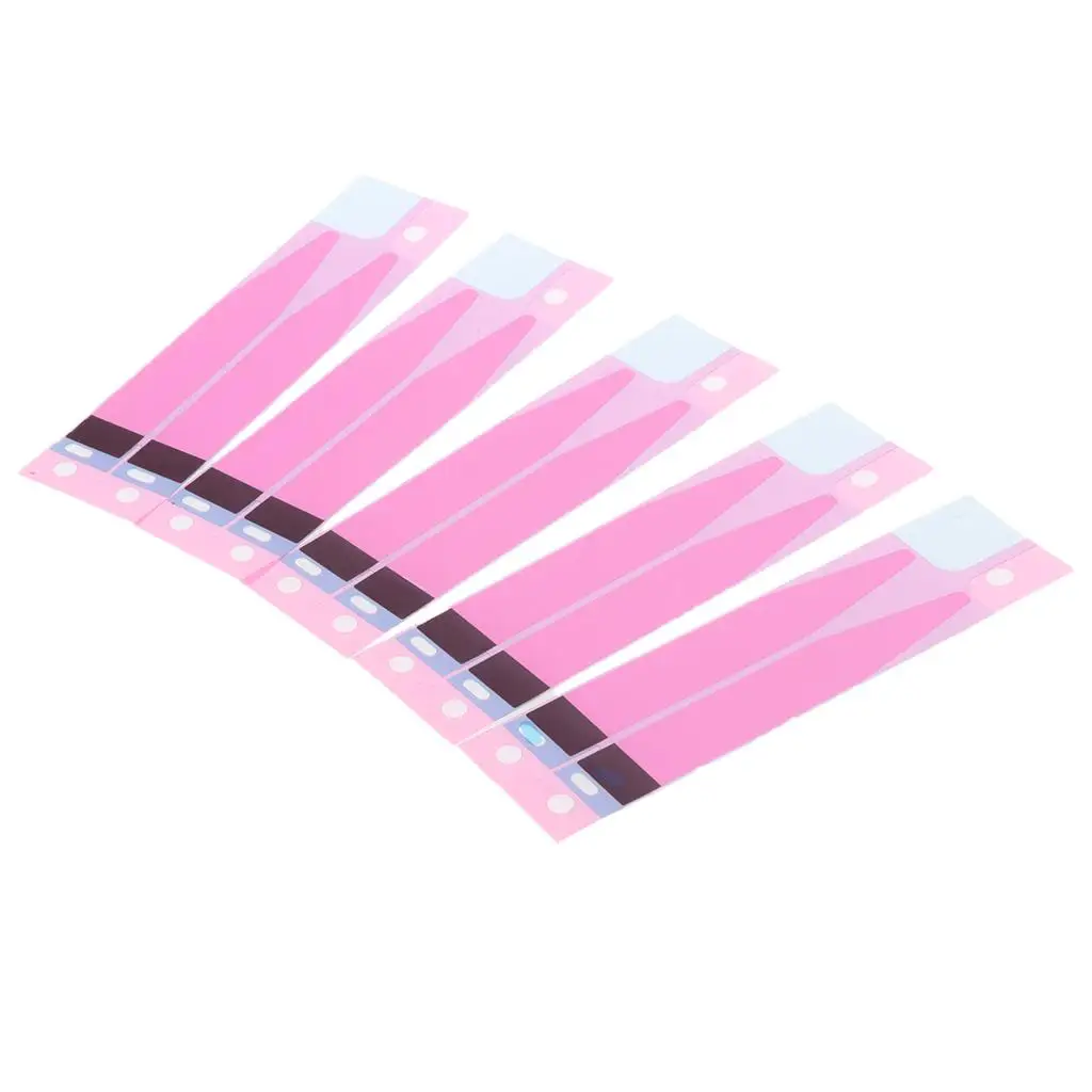 5X Battery Sticker Strips Waterproof Seal Glue Stickers Pre-Cut Tape for 6S/7